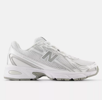 Zapatilla NB 740 WHITE con METALLIC SILVER 877 C Reflection